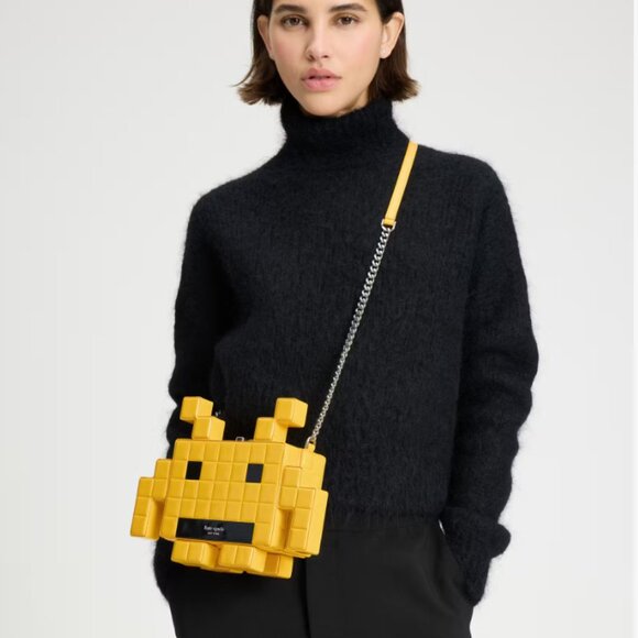 NWT Space Invaders 👾 Kate Spade New York Patent 3d Alien Crossbody NWT👾👾👾👾 - Picture 12 of 12